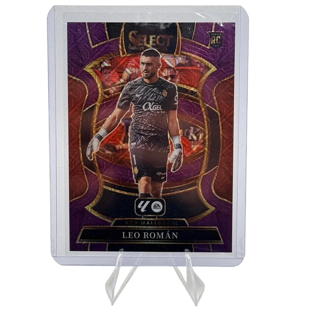 Panini Select La Liga Leo Roman Rookie Card Terrace Purple Prizm RCD Mallorca 49